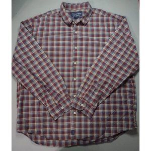 Abercrombie & Fitch Plaid Long Sleeve Button Up Shirt SZ XL
